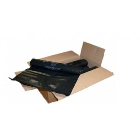 Carton 100 sacs poubelle noir 130L 80X120 70 microns - GECOSAC - Sac poubelle - Jardin Affaires