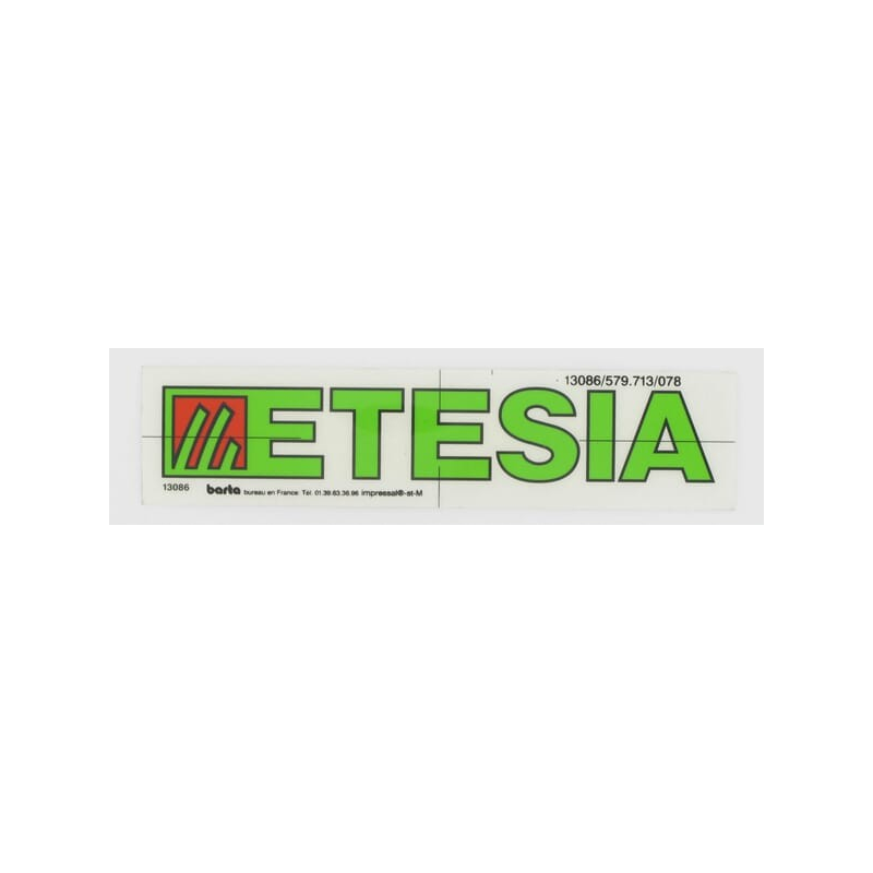 Autocollant - ETESIA - Référence ET13086