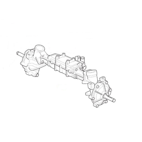 GGP lawn tractor front axle - 118400974/0
