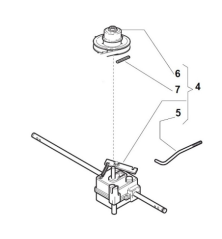 Boitier traction tondeuse  GGP - 181003096/3