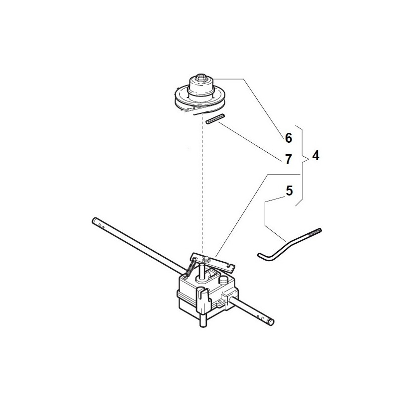 Boitier traction tondeuse  GGP - 181003096/3