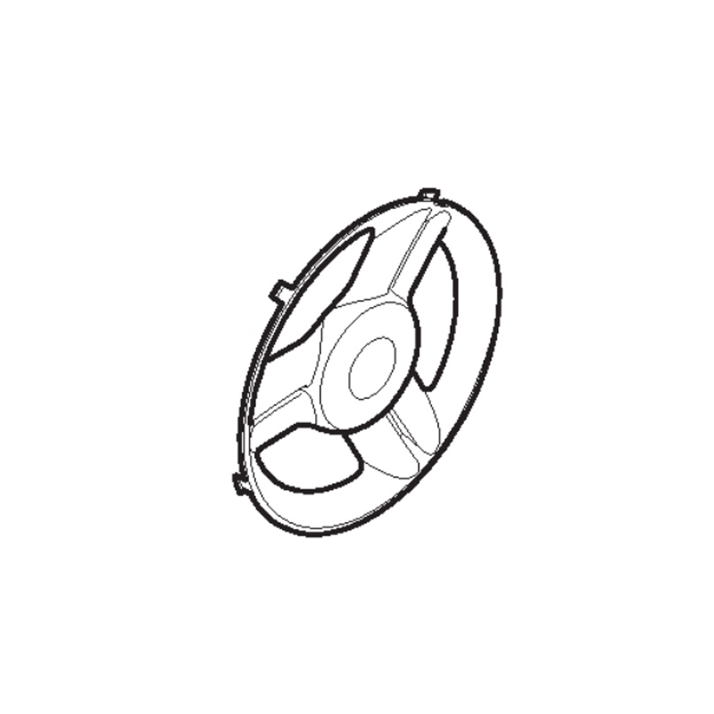 Grey rear hubcap for lawn mower GGP - 322110641/0