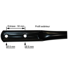 GGP mower lower handlebar - 381006990/0 2