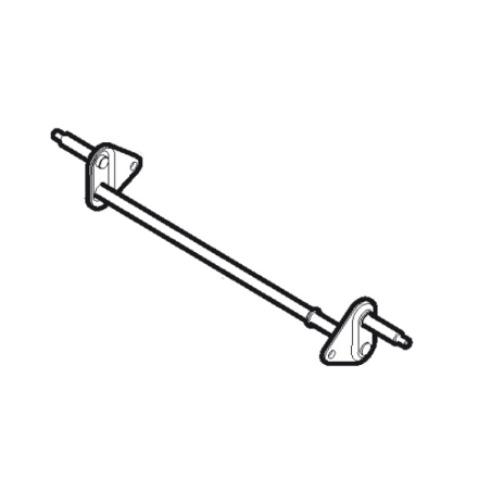 Axle connecting front wheel mower battery GGP - 381302821/0