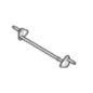 Vorderradverbindungsachse für Akku-Rasenmäher GGP - 381302821/0