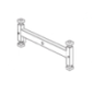 Eixo dianteiro trator corta-relva GGP - 382034021/1