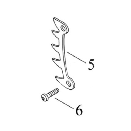 Pack Griffe + vis de fixation pour tronçonneuse ECHO 2511 TES