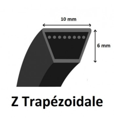 Courroie lisse trapézoïdale - Mitsuboshi - Z47