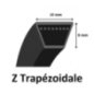 Courroie lisse trapézoïdale - Mitsuboshi - Z47