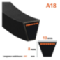 Cinto trapezoidal liso - Mitsuboshi - A18