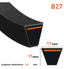 Cintura trapezoidale liscia - Mitsuboshi - B27 2