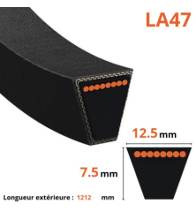 Glatter Trapezriemen - Mitsuboshi - LA47 2