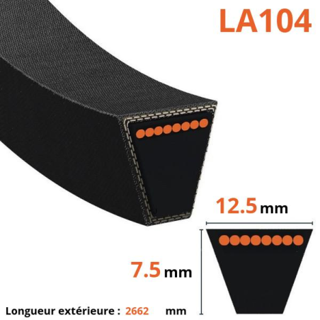 Cinto trapezoidal liso - Mitsuboshi - LA104