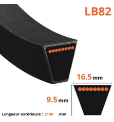 Cintura trapezoidale liscia - Mitsuboshi - LB82