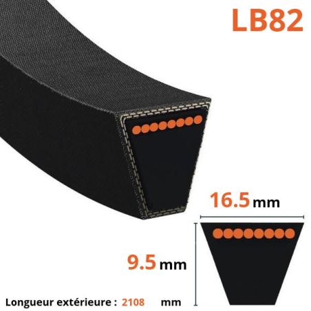 Cintura trapezoidale liscia - Mitsuboshi - LB82