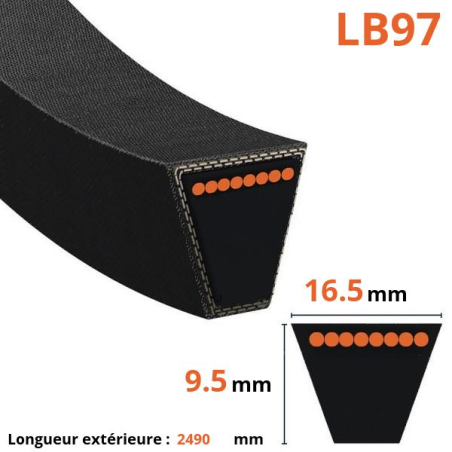 Cintura trapezoidale liscia - Mitsuboshi - LB97