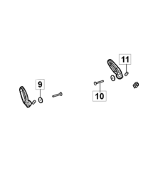 Conjunto de parafusos para guiador cortador de bateria Stiga - GGP - 118811368/0