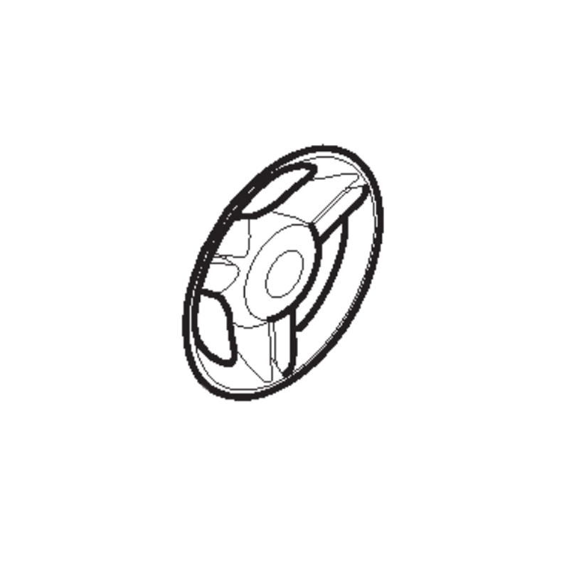 Gele achterwieldop voor Stiga accu-grasmaaier - GGP - 322110730/0 Gele achterwieldop voor Stiga accu-grasmaaier - GGP - 322110730/0