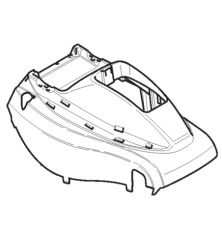 Graue Motorabdeckung für Stiga-Rasenmäher – GGP – 118811096/0