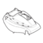 Stiga lawn mower gray engine cover - GGP - 118811096/0 Stiga lawn mower gray engine cover - GGP - 118811096/0