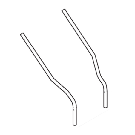Handlebar lower part Stiga COLLECTOR 132 mower - GGP - 118811168/0