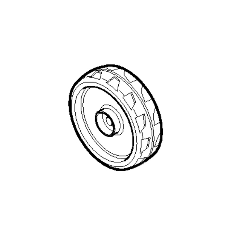 Stiga mower black rear wheel - GGP - 118811182/0