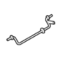 Rear wheel connection axle Stiga battery mower - Alpina - GGP - 118811183/0