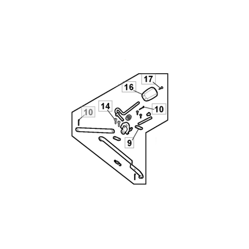 Hendel set voor maaihoogte-instelling grasmaaier Stiga - Alpina - GGP - 118811217/0 Hendel set voor maaihoogte-instelling grasmaaier Stiga - Alpina - GGP - 118811217/0