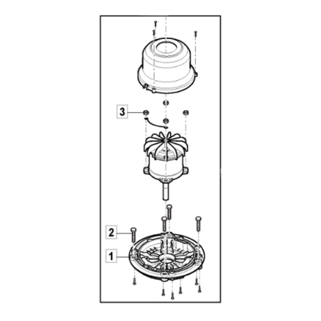 COLLECTOR 543 Stiga lawn mower electric motor - GGP - 118811275/1