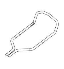 Yellow upper handlebar Stiga lawn mower - GGP - 381007690/0