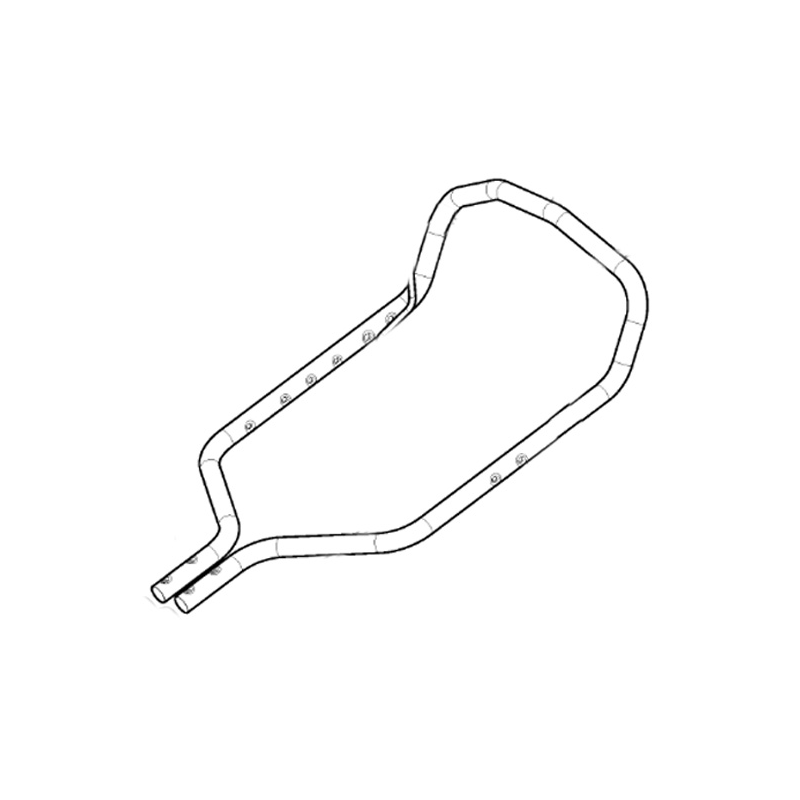 Yellow upper handlebar for Stiga - GGP - 381007690/0 lawn mower