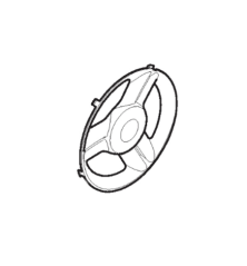 Gray rear trim Stiga battery mower - GGP - 322110684/0