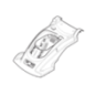 Gelbe Abdeckung Akkumäher SLM 4048 AE Stiga - GGP - 322055528/0 Gelbe Abdeckung Akkumäher SLM 4048 AE Stiga - GGP - 322055528/0