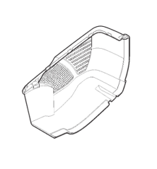 Sacco raccolta inferiore parte destra rasaerba Stiga - Alpina - GGP - 322486393/0