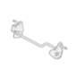 Achterwiel verbindingsas accu grasmaaier Stiga - GGP - 381302815/0 Achterwiel verbindingsas accu grasmaaier Stiga - GGP - 381302815/0