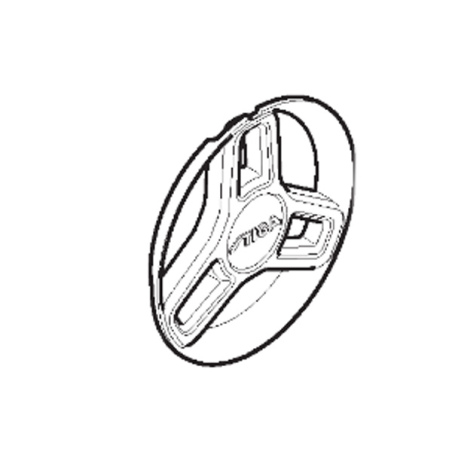 Rear wheel cover Stiga battery lawn mower - GGP - 322110745/0