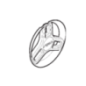 Rear wheel cover Stiga battery lawn mower - GGP - 322110745/0