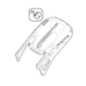 Grey upper part of Stiga lawnmower collection bag - GGP - 381486052/0