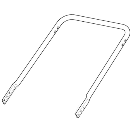 Handlebar lower part yellow battery mower Stiga - GGP - 381007622/0