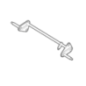Front wheel linkage axle for Stiga battery-powered lawnmower - GGP - 381302947/0