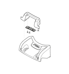 Copertura frontale grigia Rasaerba a batteria Stiga - GGP - 381390131/0