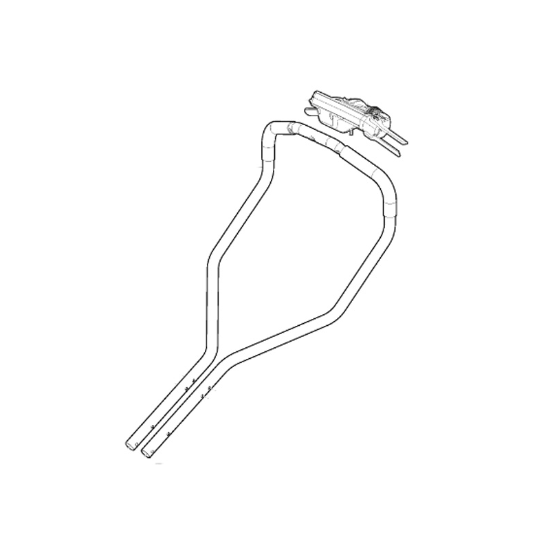 Bovenste handgreep set voor MODEL-1 Stiga - GGP accu grasmaaier - 381007641/1 Bovenste handgreep set voor MODEL-1 Stiga - GGP accu grasmaaier - 381007641/1