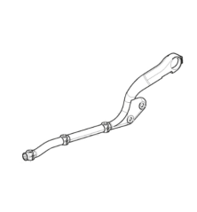 Lower handlebar right part MODEL-1 Stiga battery mower - GGP - 381007627/0