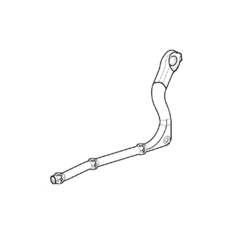 Lower handlebar left part mower battery MODEL-1 Stiga - GGP - 381007629/0