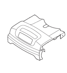 Graue Frontabdeckung Stiga Akkumäher – GGP – 381390126/0