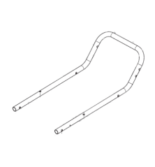 Yellow lower handlebar Stiga battery mower - GGP - 381007556/0