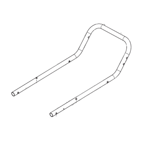Yellow lower handlebar Stiga battery mower - GGP - 381007556/0