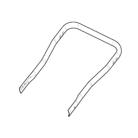 Handlebar central part yellow Stiga battery mower - GGP - 381007624/0
