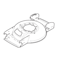 Chassis Gris tondeuse à batterie Stiga - GGP - 381005600/0