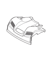Gray front cover Stiga battery mower - GGP - 322226197/0